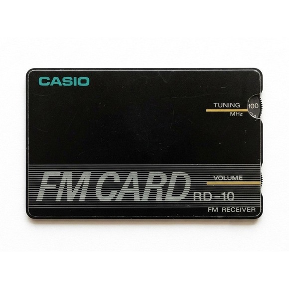 Vintage Casio FM Card Radio FM Receiver RD-10, Original Box, Headphones, Working - Picture 2 of 7